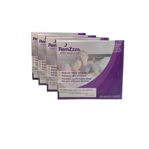 4 Box Lot Of RemZzzs Minimal Contact Cpap Mask Liners (6C-AVK) 30 Mask Liners
